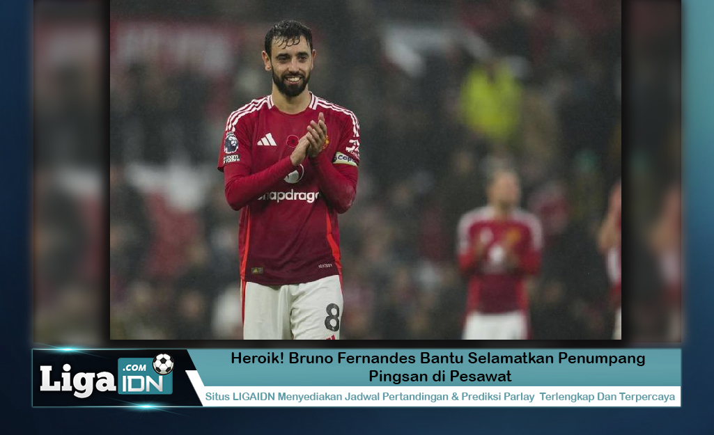 Heroik! Bruno Fernandes Bantu Selamatkan Penumpang Pingsan di Pesawat