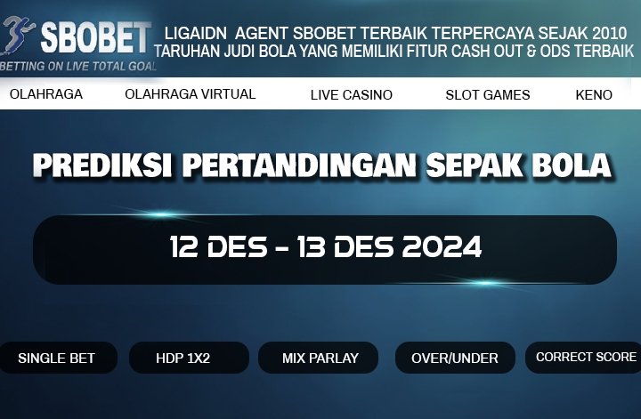 PREDIKSI BOLA 12 DES – 13 DES 2024