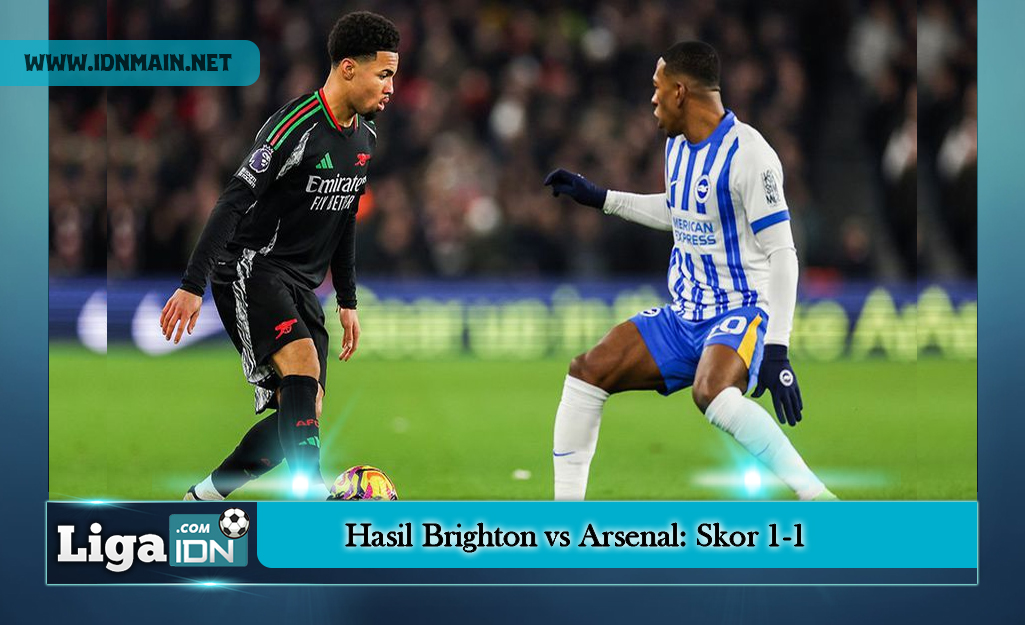 Hasil Brighton vs Arsenal: Skor 1-1