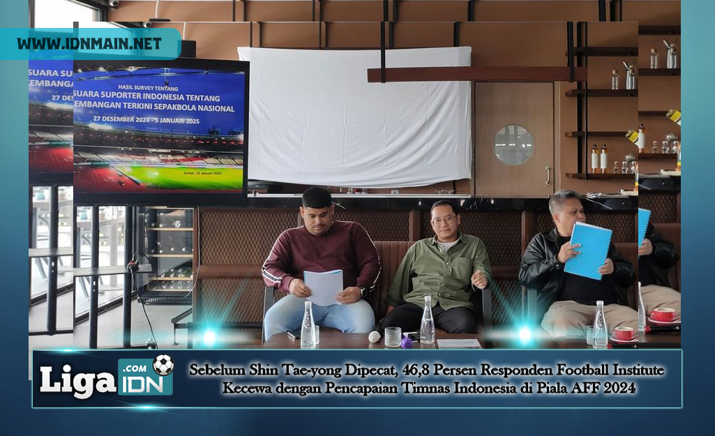 Persen Responden Football Institute Kecewa dengan Pencapaian Timnas Indonesia di Piala AFF 2024