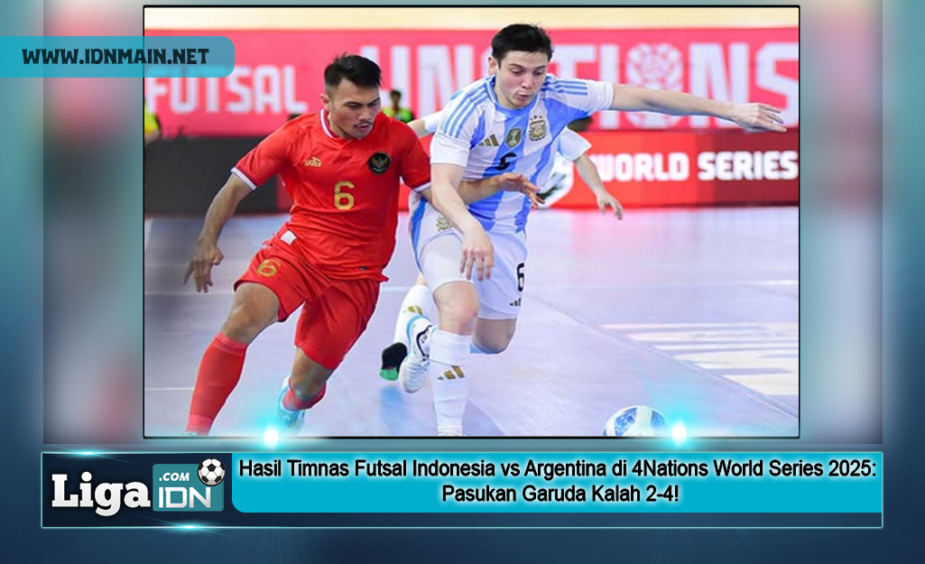 Hasil Timnas Futsal Indonesia vs Argentina di 4Nations World Series 2025: Pasukan Garuda Kalah 2-4!