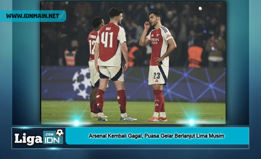 Arsenal Kembali Gagal, Puasa Gelar Berlanjut Lima Musim