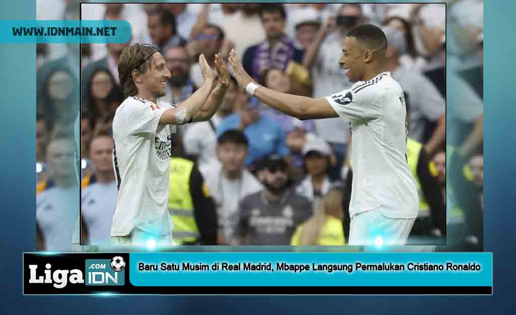 Baru Satu Musim di Real Madrid, Mbappe Langsung Permalukan Cristiano Ronaldo