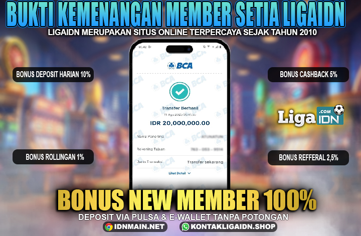 BUKTI KEMENANGAN MEMBER TANGGAL 11 AGUSTUS 2025