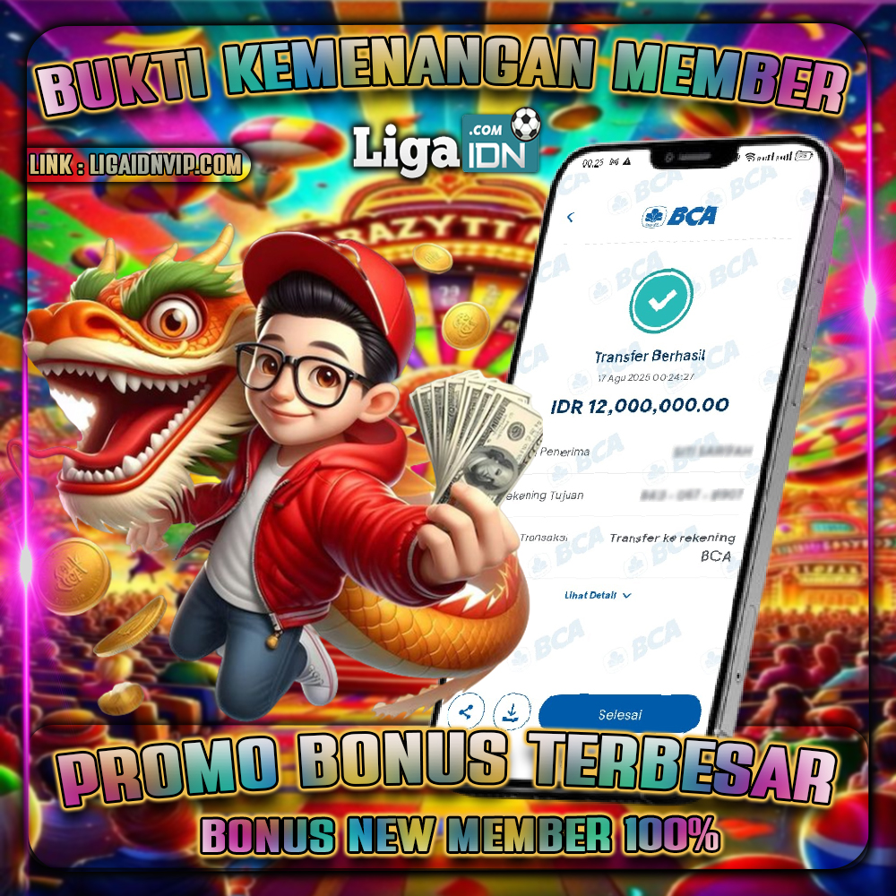 BUKTI KEMENANGAN MEMBER TANGGAL 17 AGUSTUS 2025